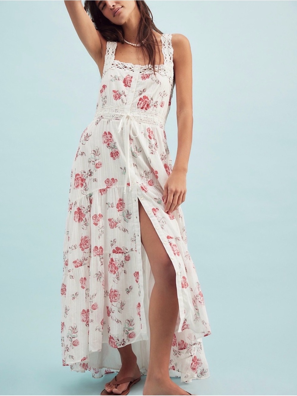 Free People Morning Meadows Maxi Dress NWOT X Small MSRP $168